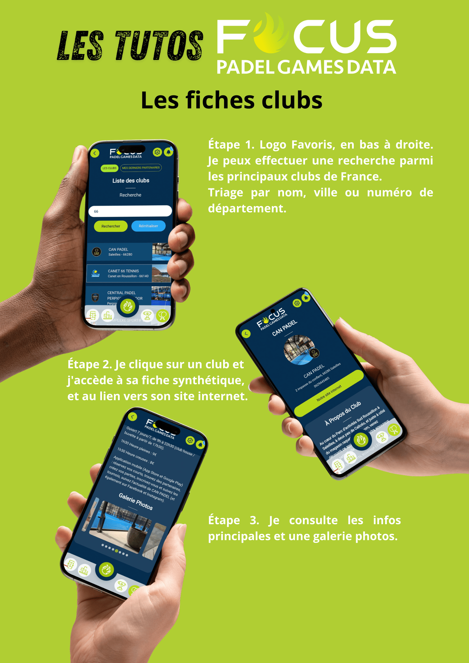 Les fiches clubs